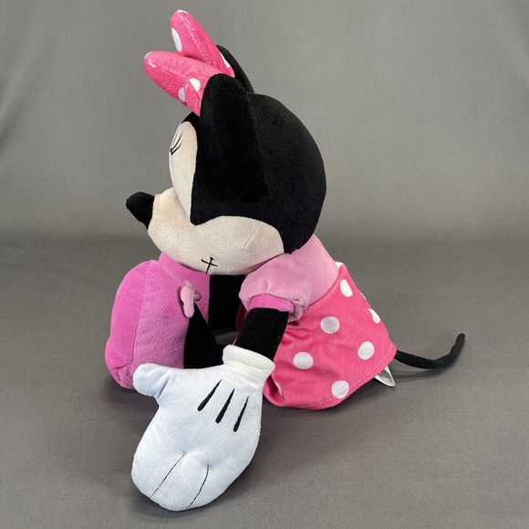 Minnie Mouse Disney Plush Soft Toy Pink Polka Dot Dress Stuffed Animal 19” - Picture 4 of 13
